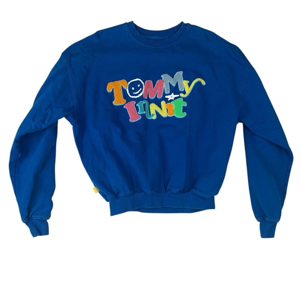 Tommy Innit size small blue crew neck sweatshirt pog champ 21